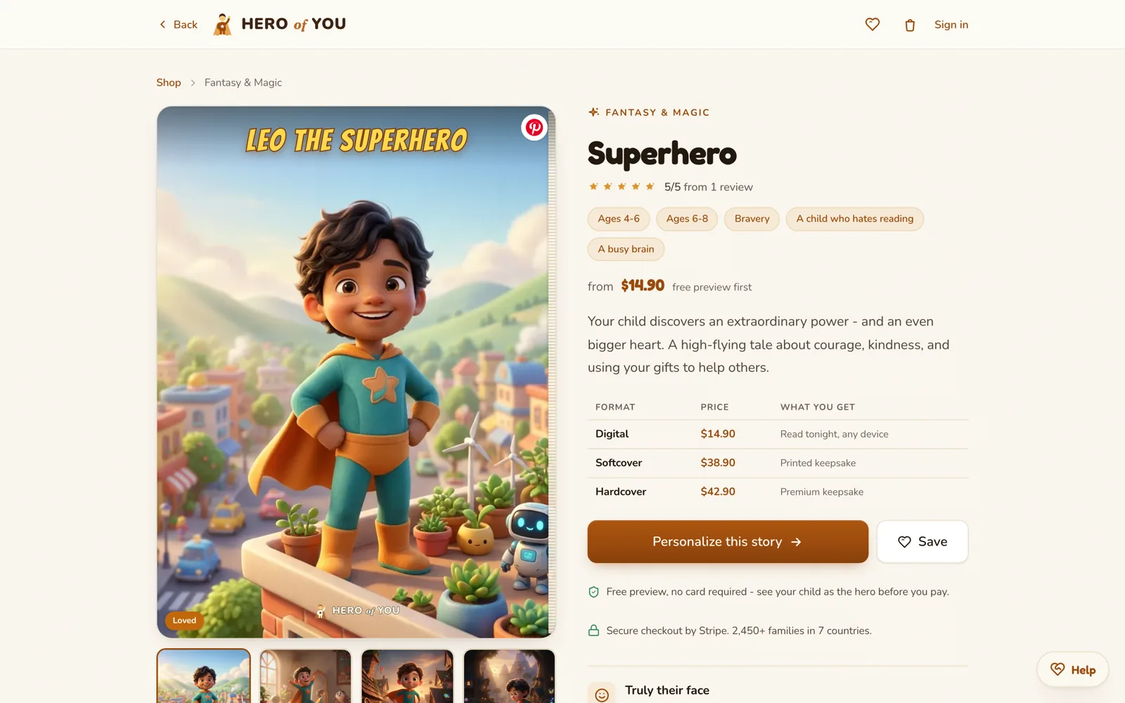 Hero of You. A story, chapter by chapter